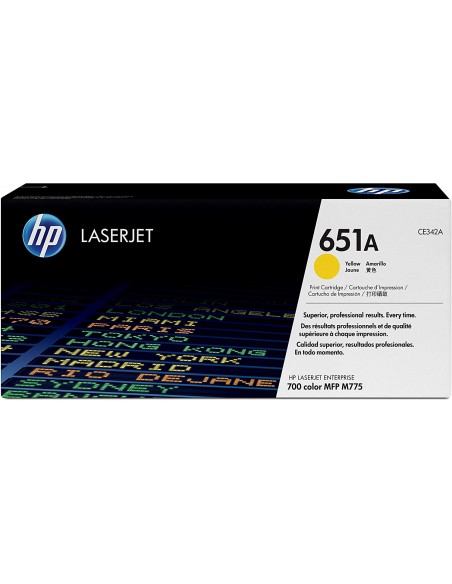 Original HP 651A 16k Yellow Toner Cartridge * CE342A