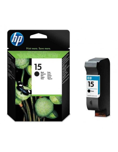 Original HP No.15 25ml Black Ink Cartridge - C6615DE