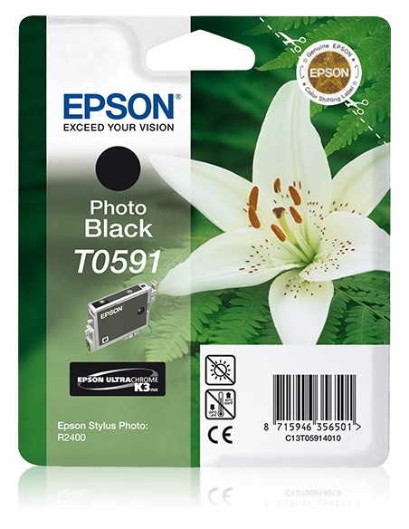 Epson Lily Singlepack Photo Black T0591 Ultra Chrome K3